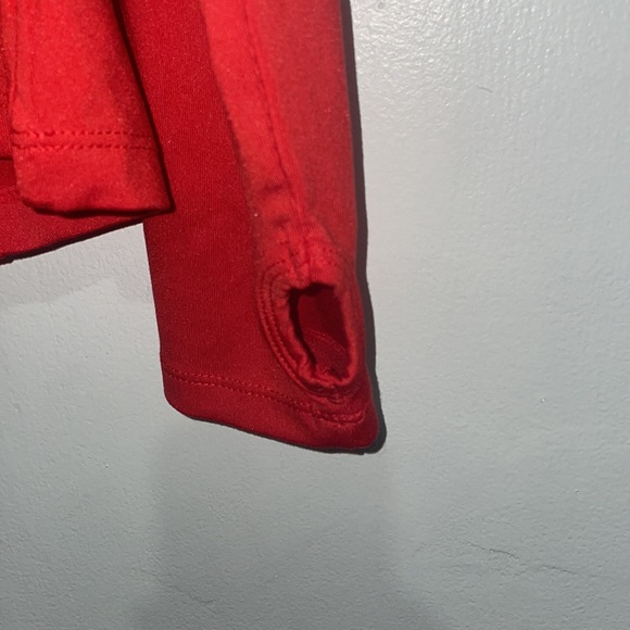 Size M Women's Alex and Abby Burnt Orange Quarter Zip Jacket - Picture 5 of 7